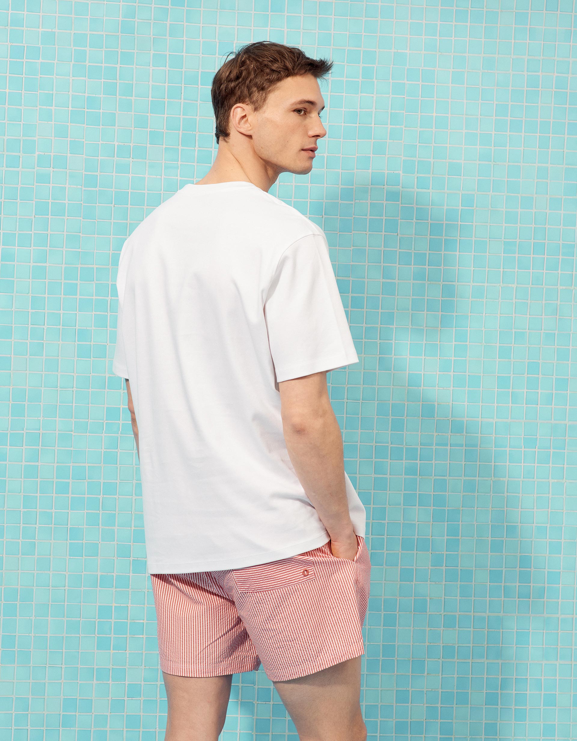 T-shirt, Homem, Branco