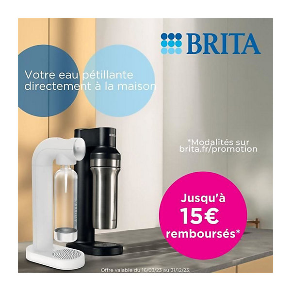 Machine a eau pétillante BRITA sodaTRIO - noire