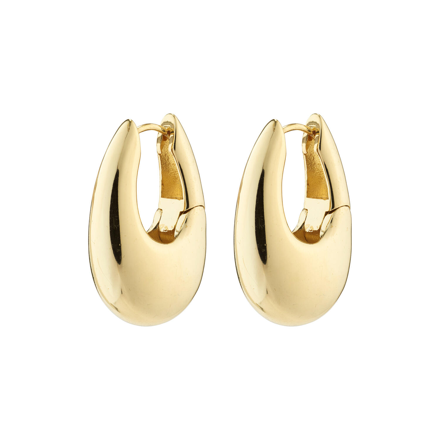 AUTUMN Chunky Retro øreringe, gold plated