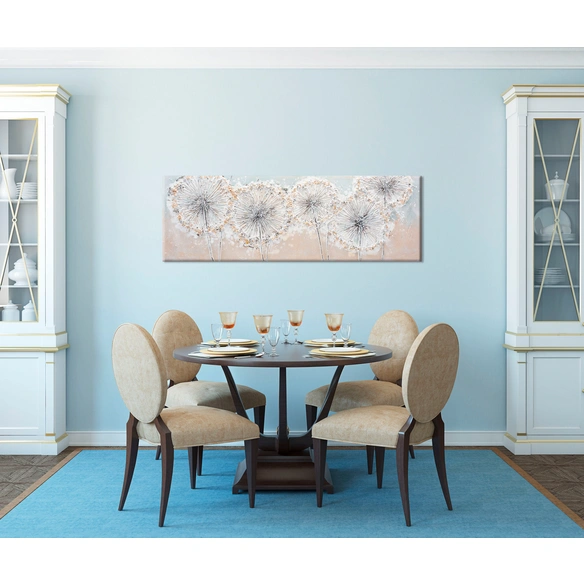 Leinwandbild »Handgemalte Blumen«, BxH: 120 x 40 cm