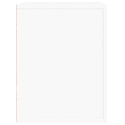 NNEVL Wall-mounted Bedside Cabinet White 50x36x47 cm