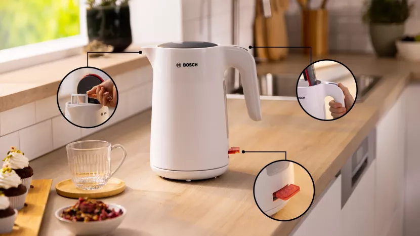 Czajnik elektryczny Bosch MyMoment 1.7l 2400 W TWK2M161 Bezp