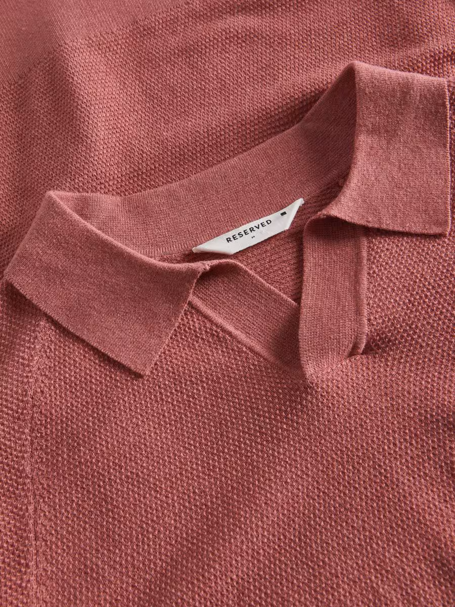 Polo Jumper With Lyocell Blend