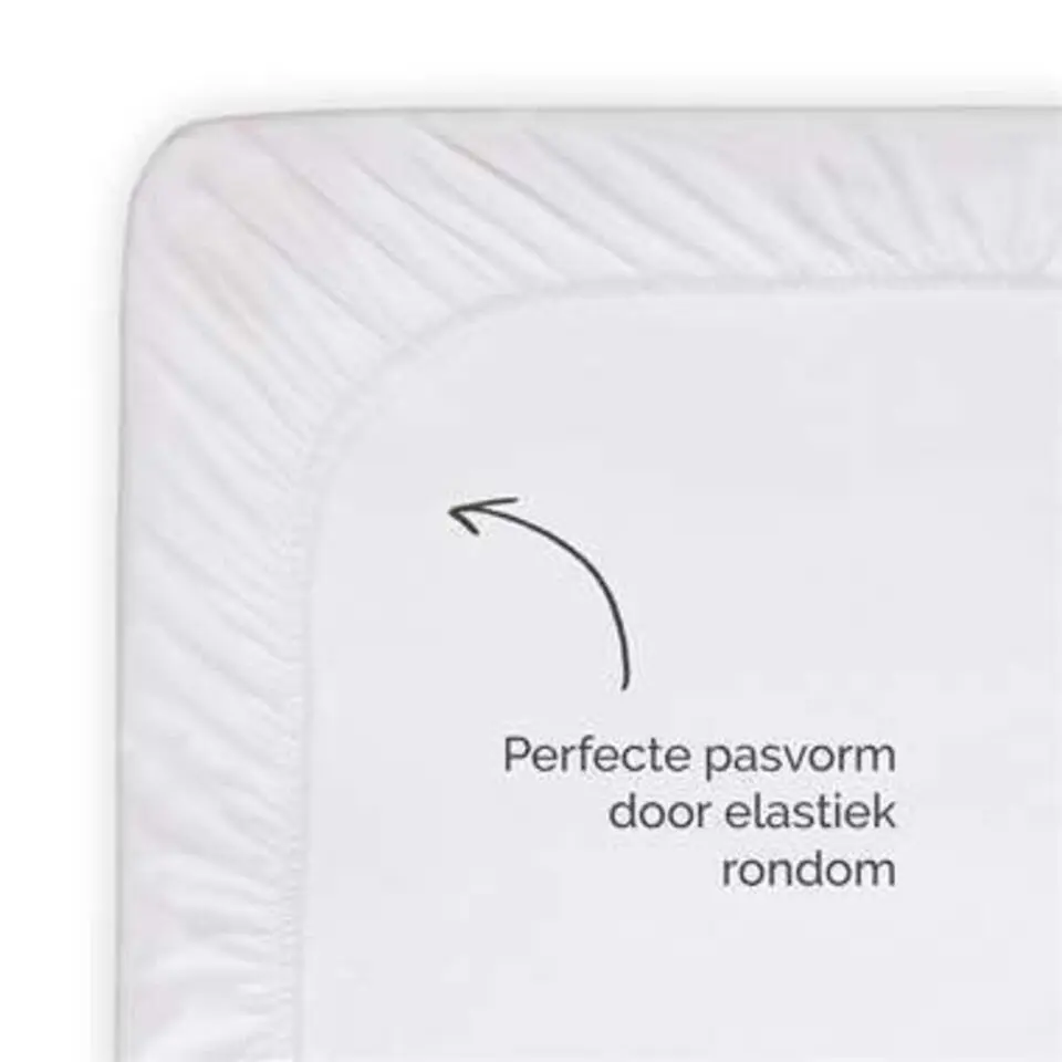 Byrklund - Hoeslaken Jersey - 90x200 cm - Wit