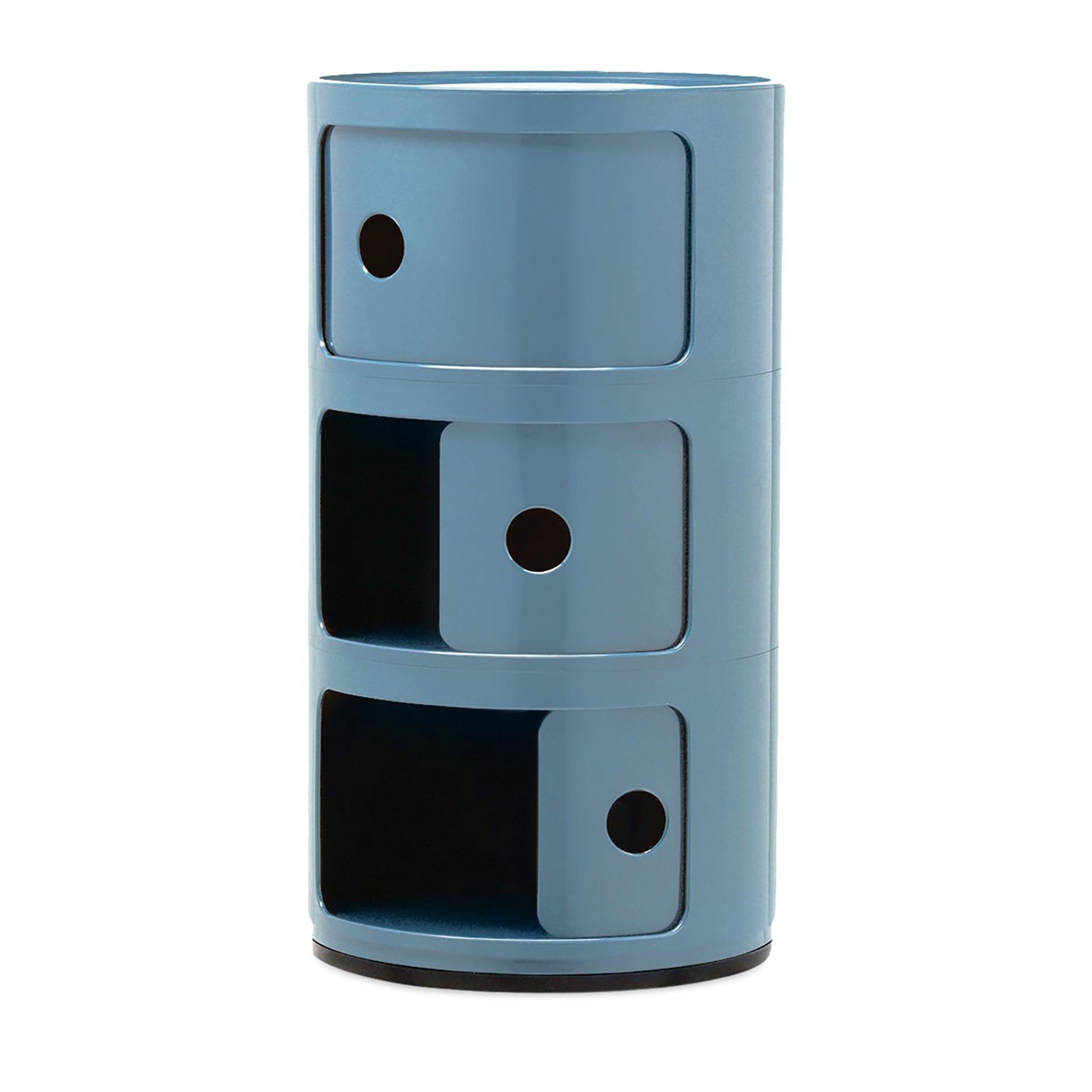 Kartell Componibili Kast Ø 32 cm - 3 Modules - Azuurblauw