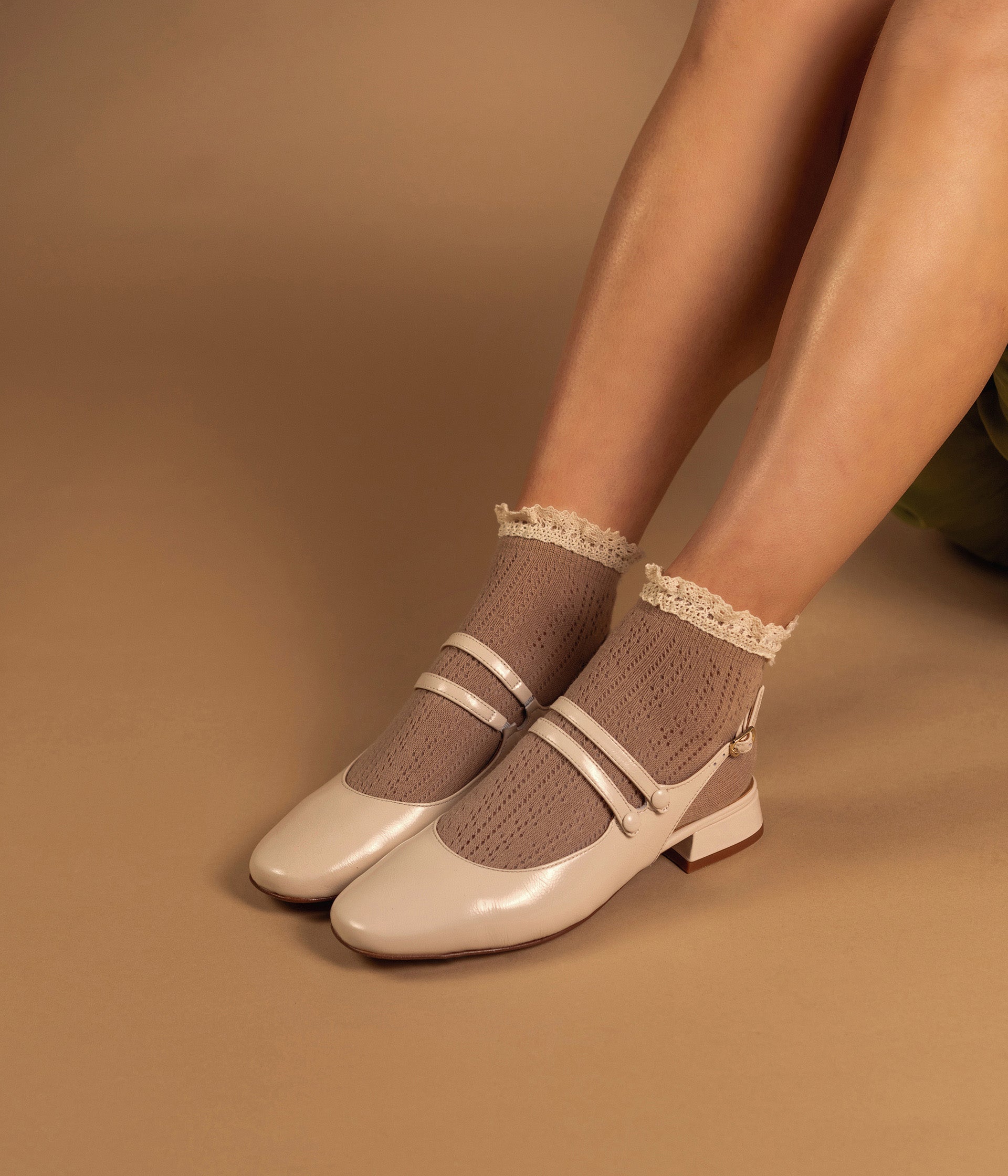 Ballerine Slingback Synthia écru