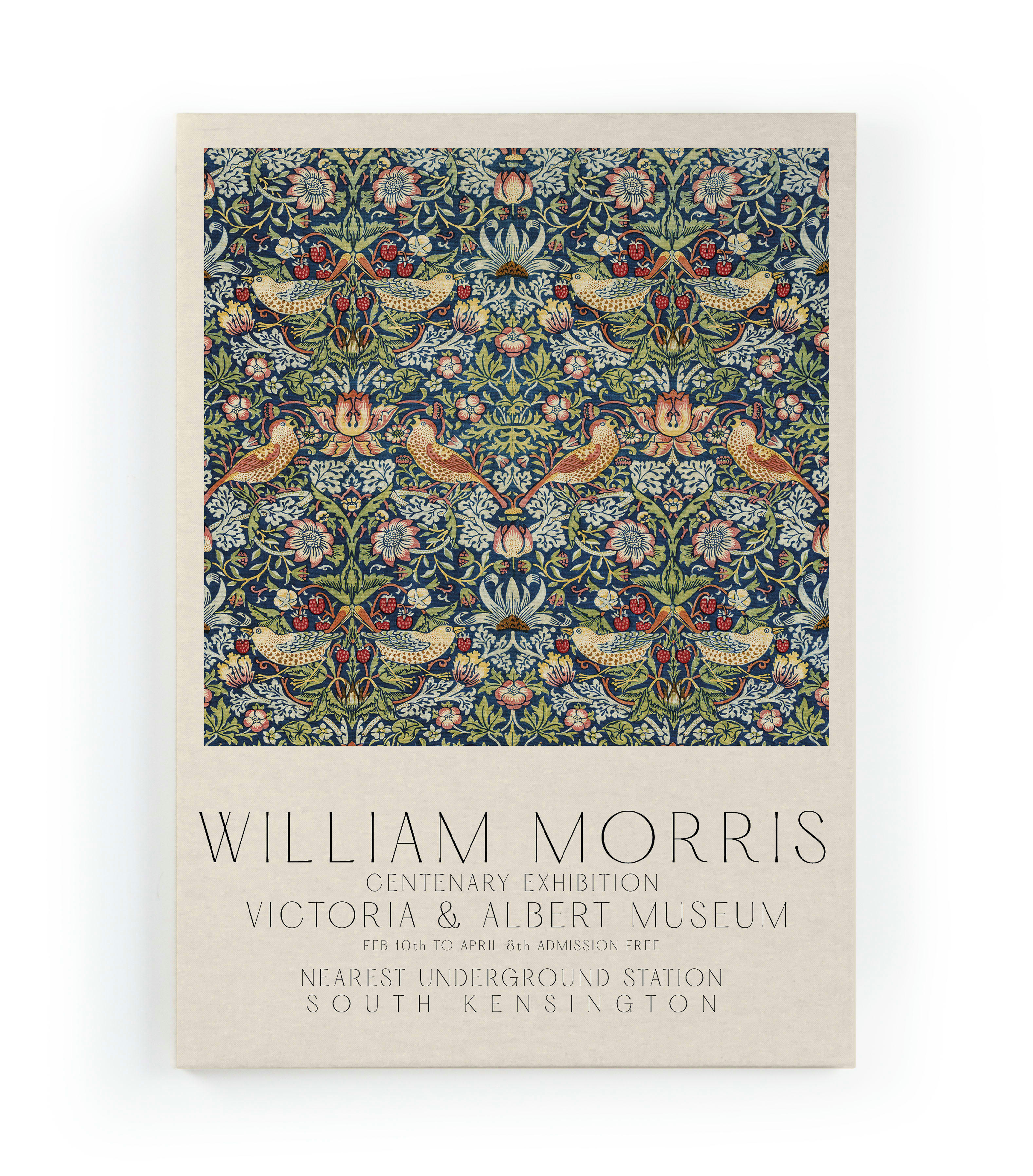 WILLIAM MORRIS - Peinture sur toile 60x40 imprimé HD William Morris