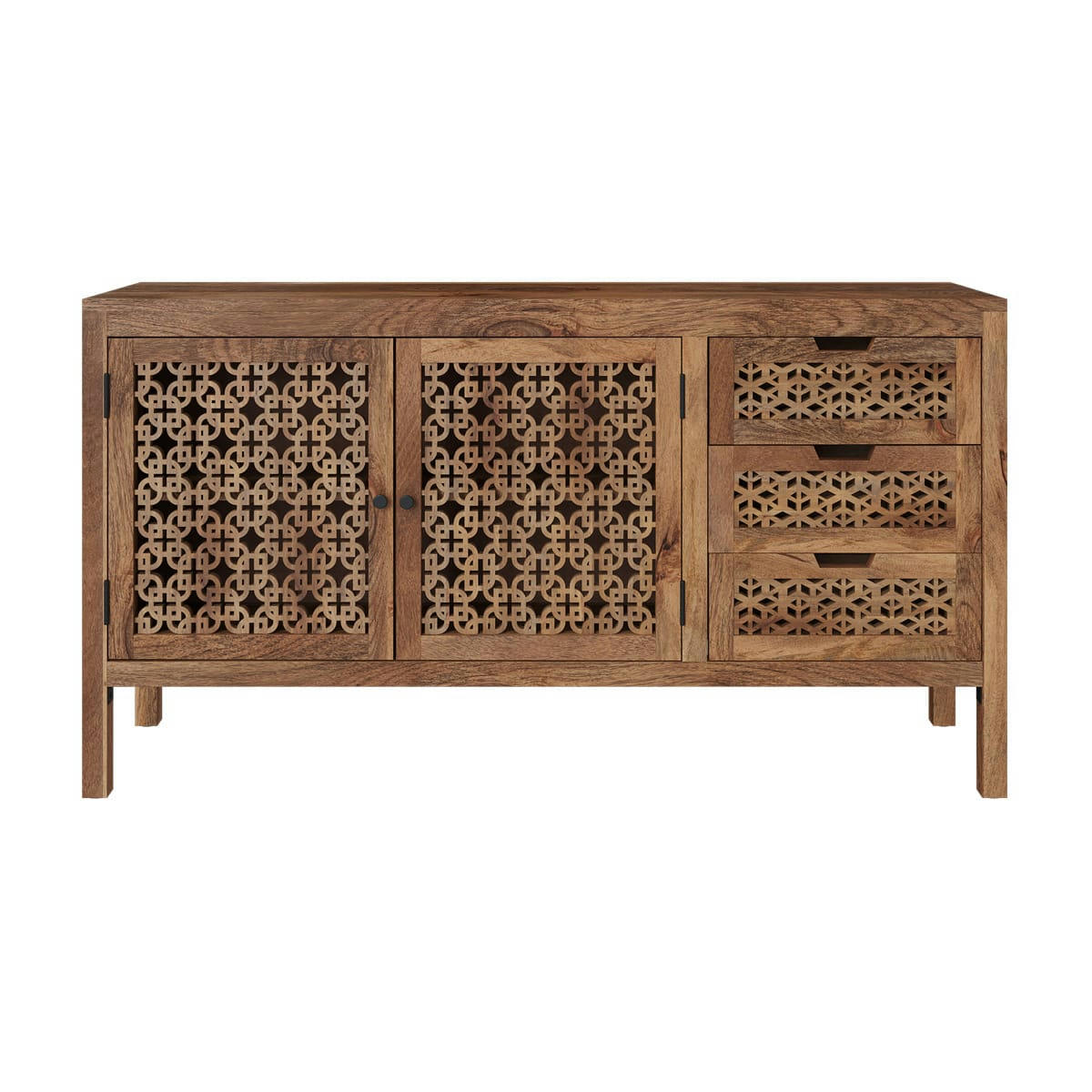 JAYA - Buffet ajouré en bois de manguier
