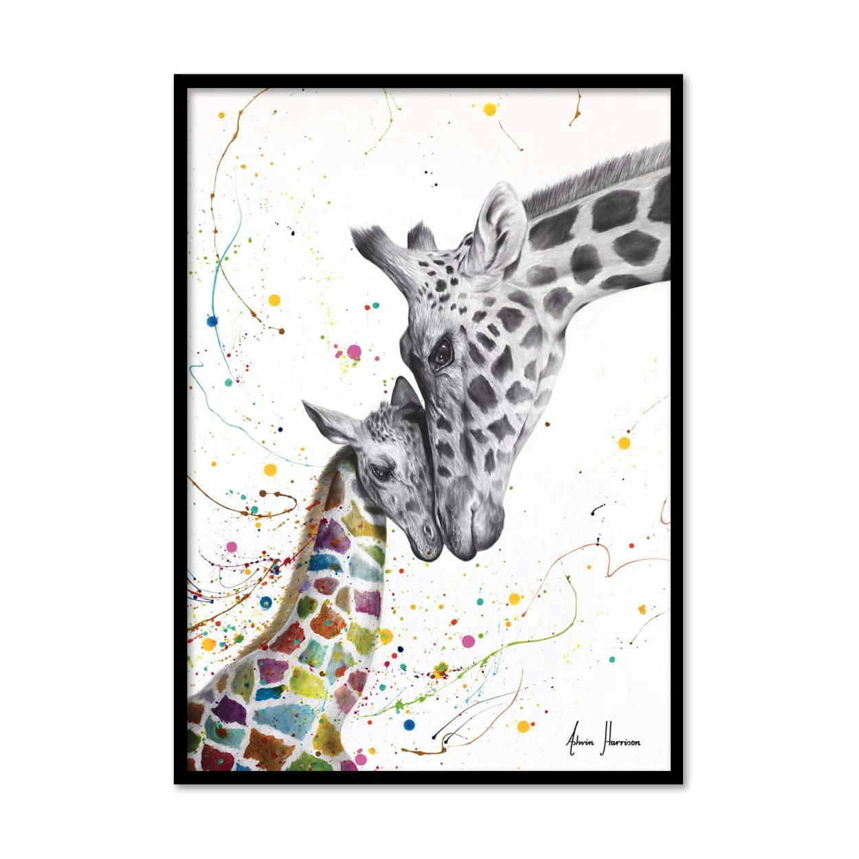 ASHVIN HARRISON - CELEBRATION OF LOVE - ASHVIN HARRISON - Affiche d'art 30 x 40 cm