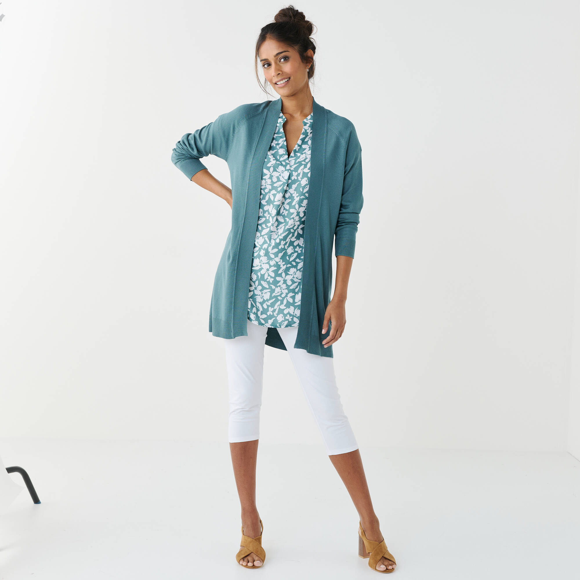 Gilet porter ouvert, manches longues