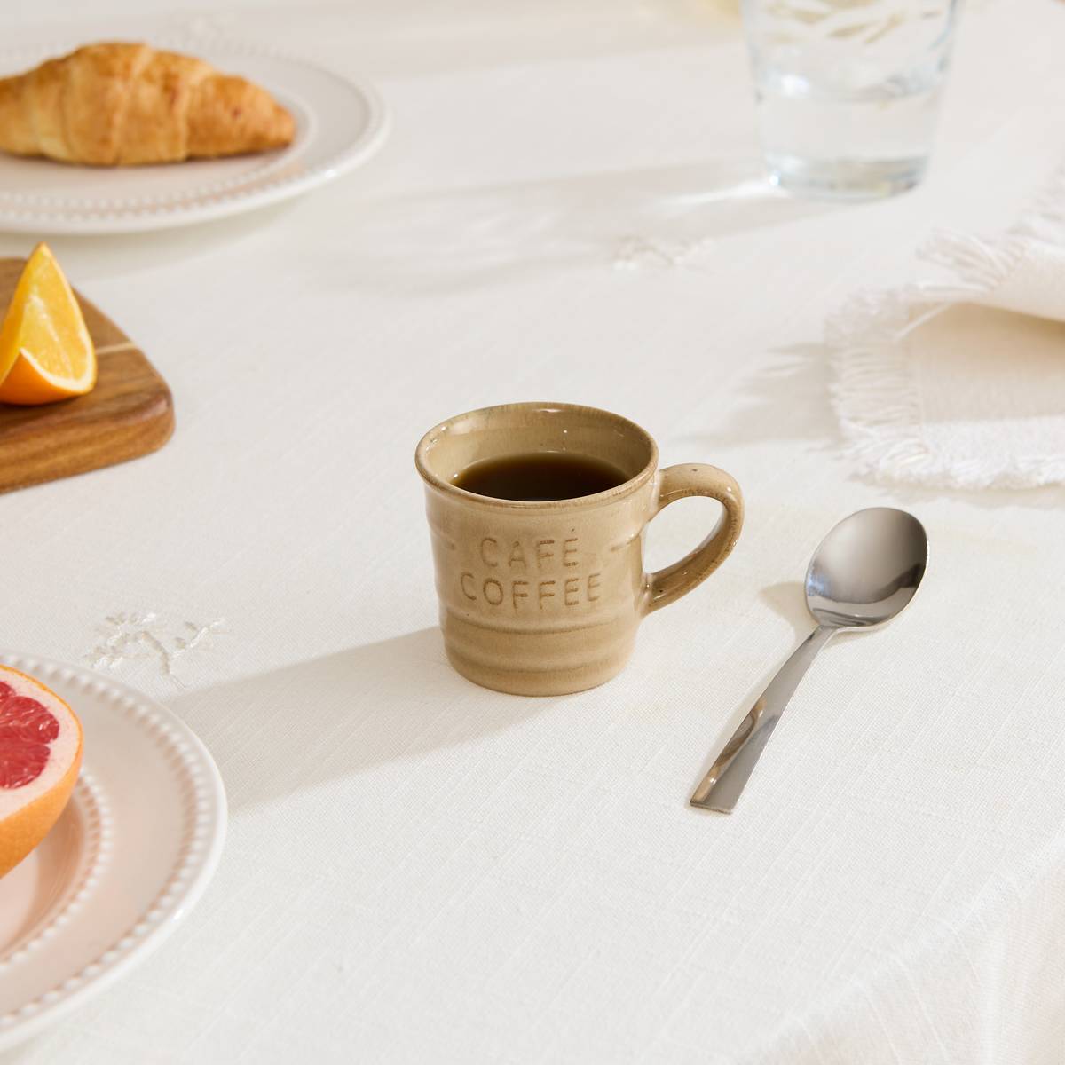 Espresso cup "Cafe" 80 ml, earthenware, Beige