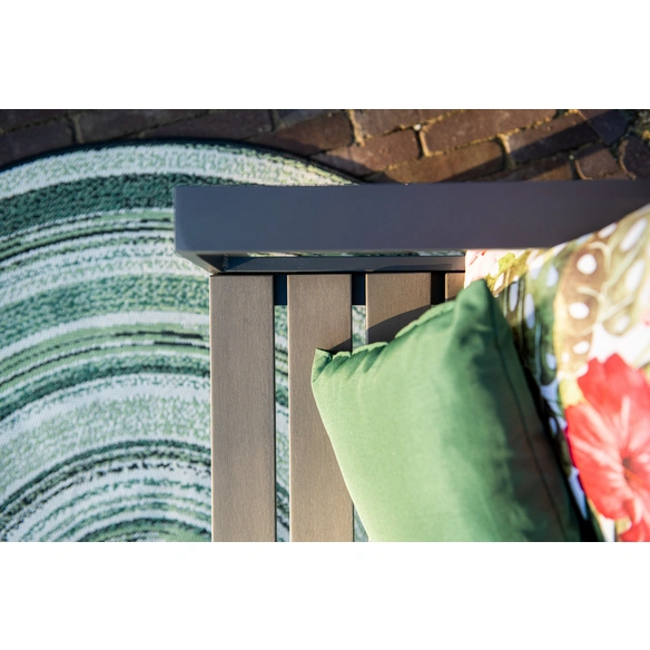 Gartenbank »Detroit«, Aluminium, 2-Sitzer, BxHxT: 122 x 42 x 46cm