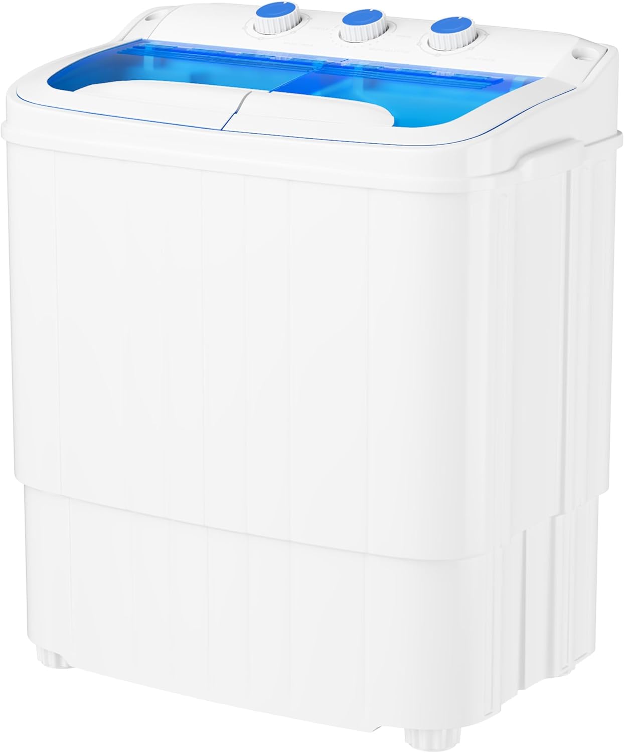 Portable Washing Machine,18 lbs Capacity,Washer and Dryer Combo Machine for Homes & Apartments,Twin Tub Laundry Washer with Spin Cycle