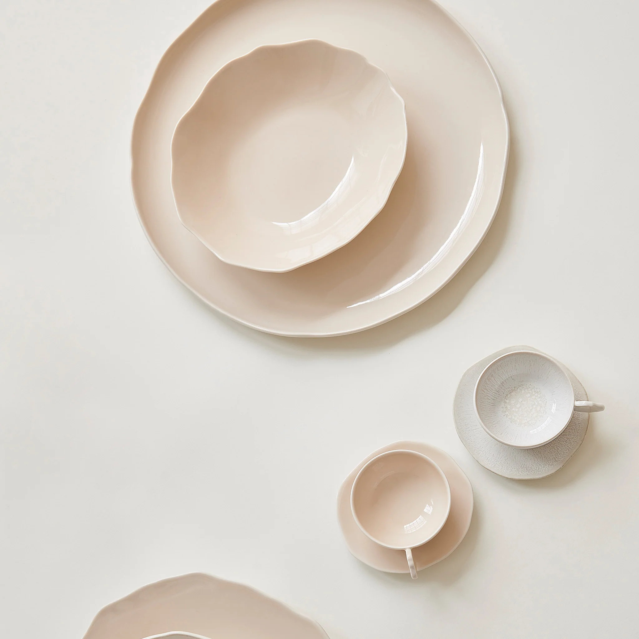 tasse & sous-tasse m perle