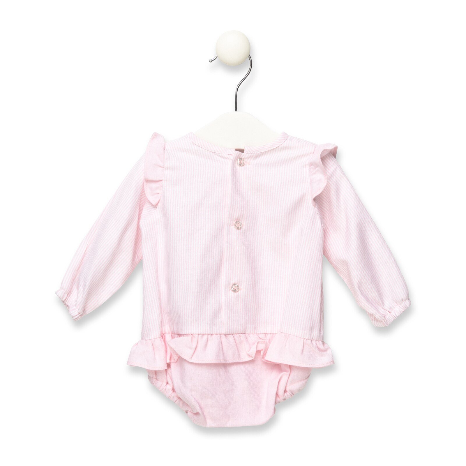 Body con volantes Cord Rosa