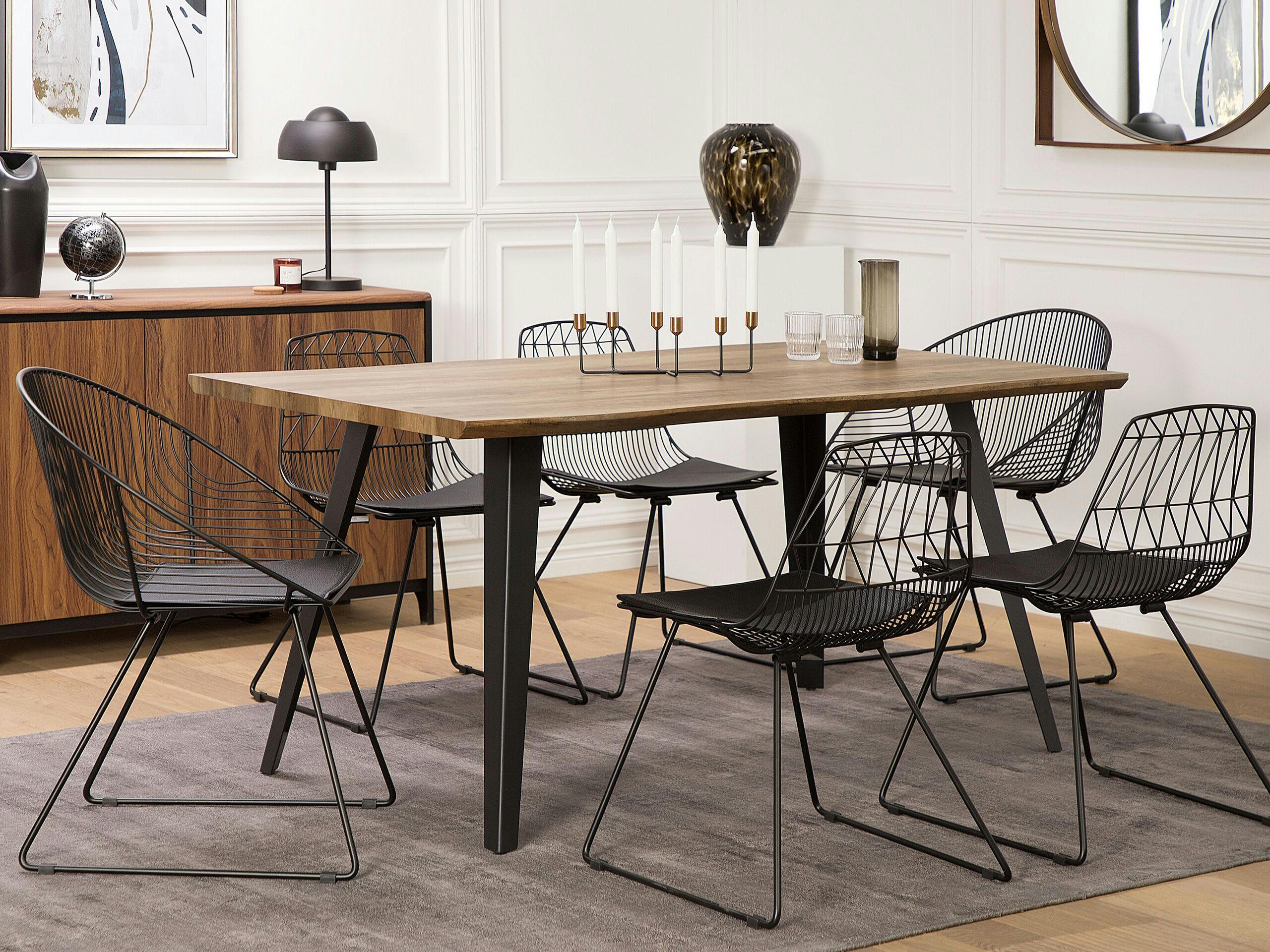 BANGKA - Bougeoir noir et doré 6 bougies