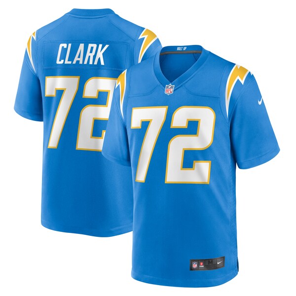 Jerrod Clark Los Angeles Chargers Nike Team Game Jersey -  Powder Blue