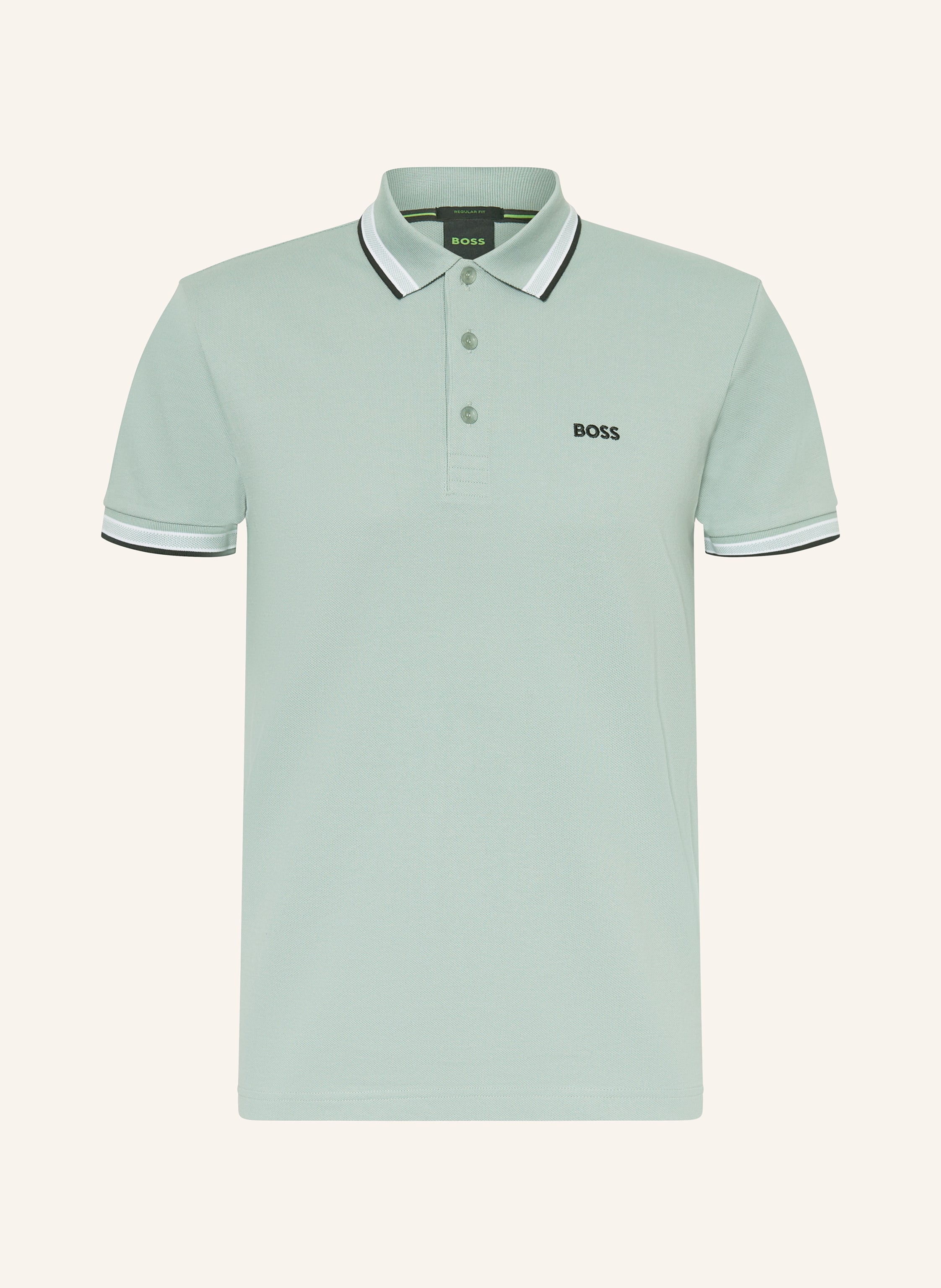 BOSS Piqué-Poloshirt PADDY CURVED Regular Fit