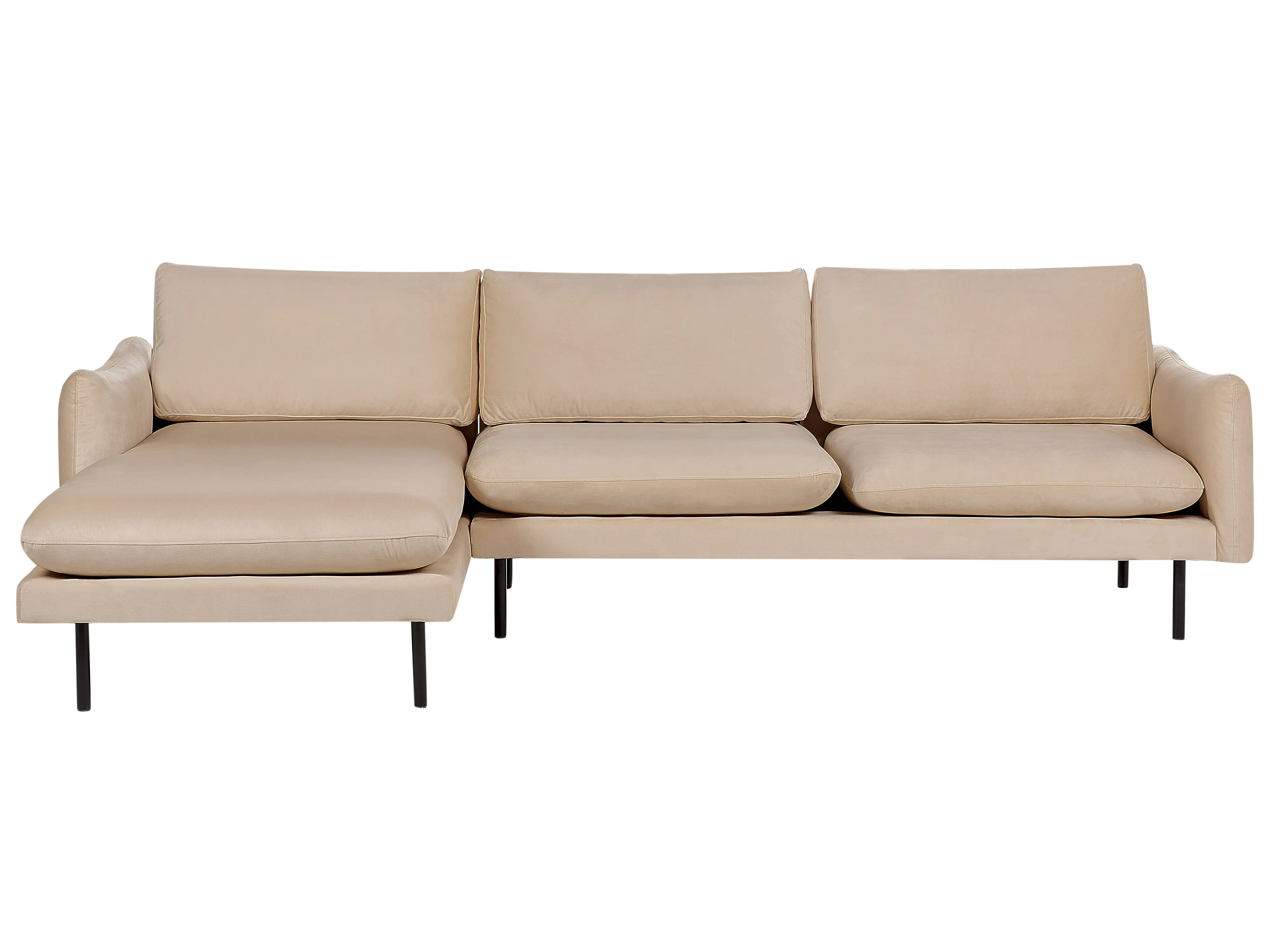 Sofa 3 Seater VINTERBRO Velvet Beige
