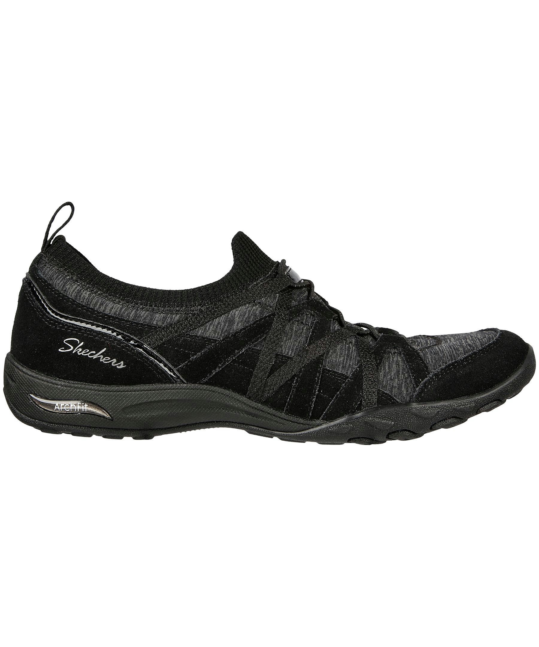Skechers Women's Arch Fit Comfy Slip On Shoes - Black