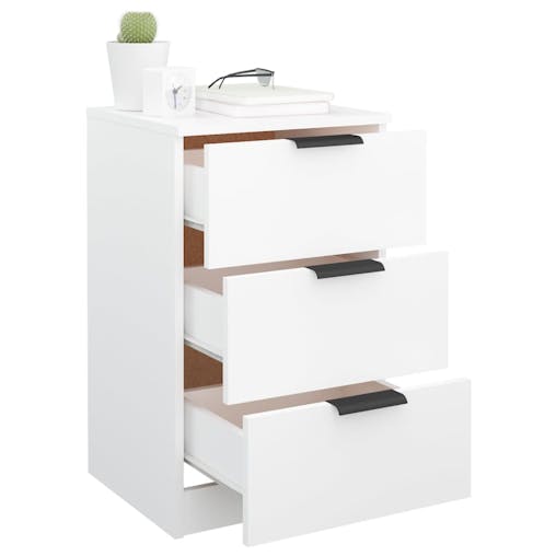 NNEVL Bedside Cabinets 2 pcs White 40x36x65 cm