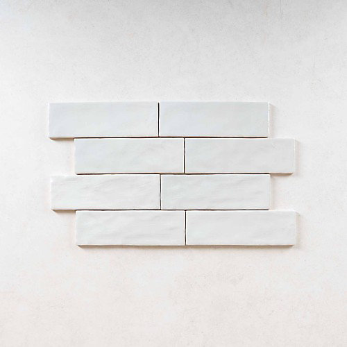 Faience Effet Zellige Gris MALLORCA 6,5x20cm Grey - Les Carreaux de Jean