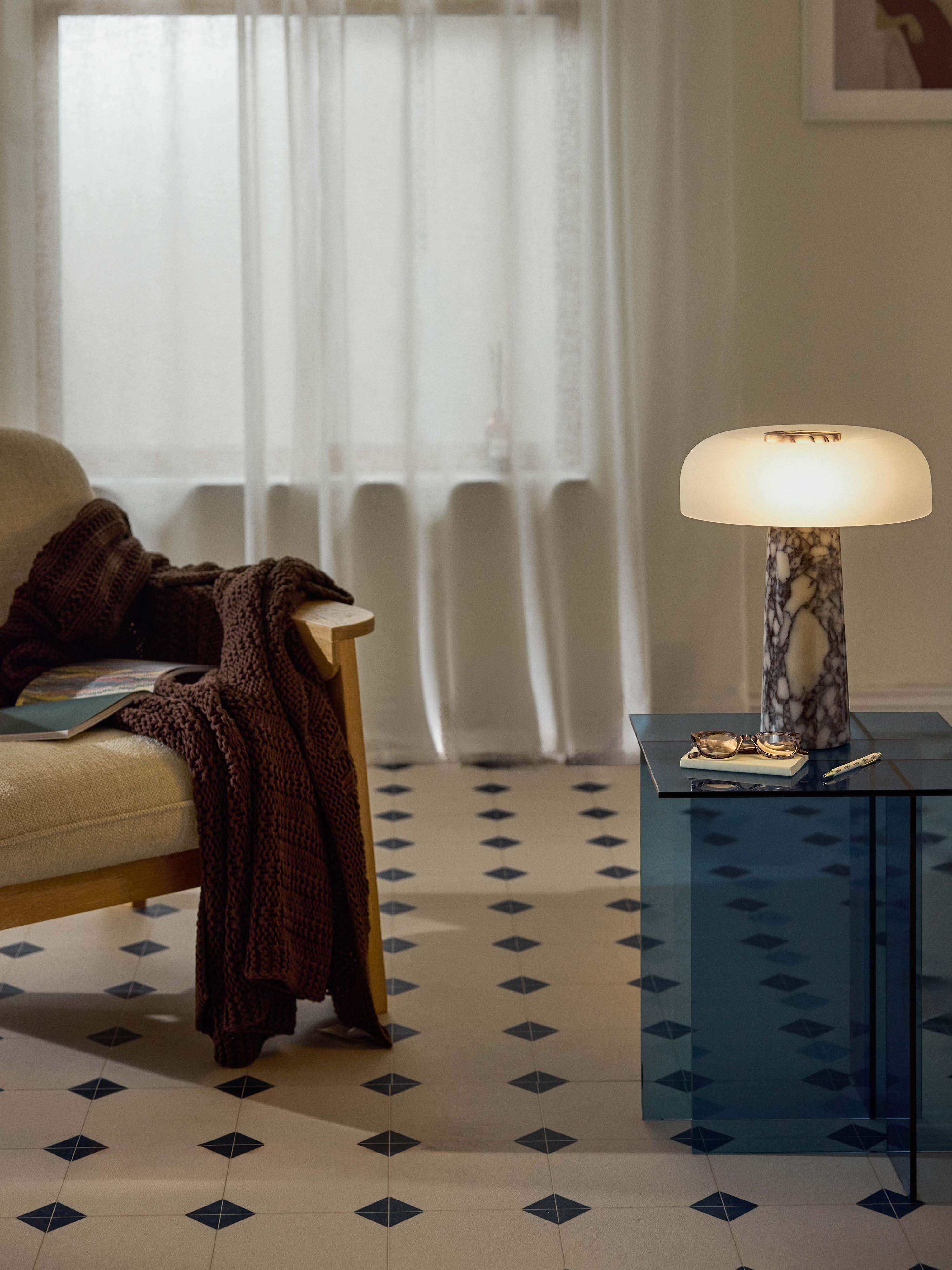 Tischlampe Carla mit Marmorfuß