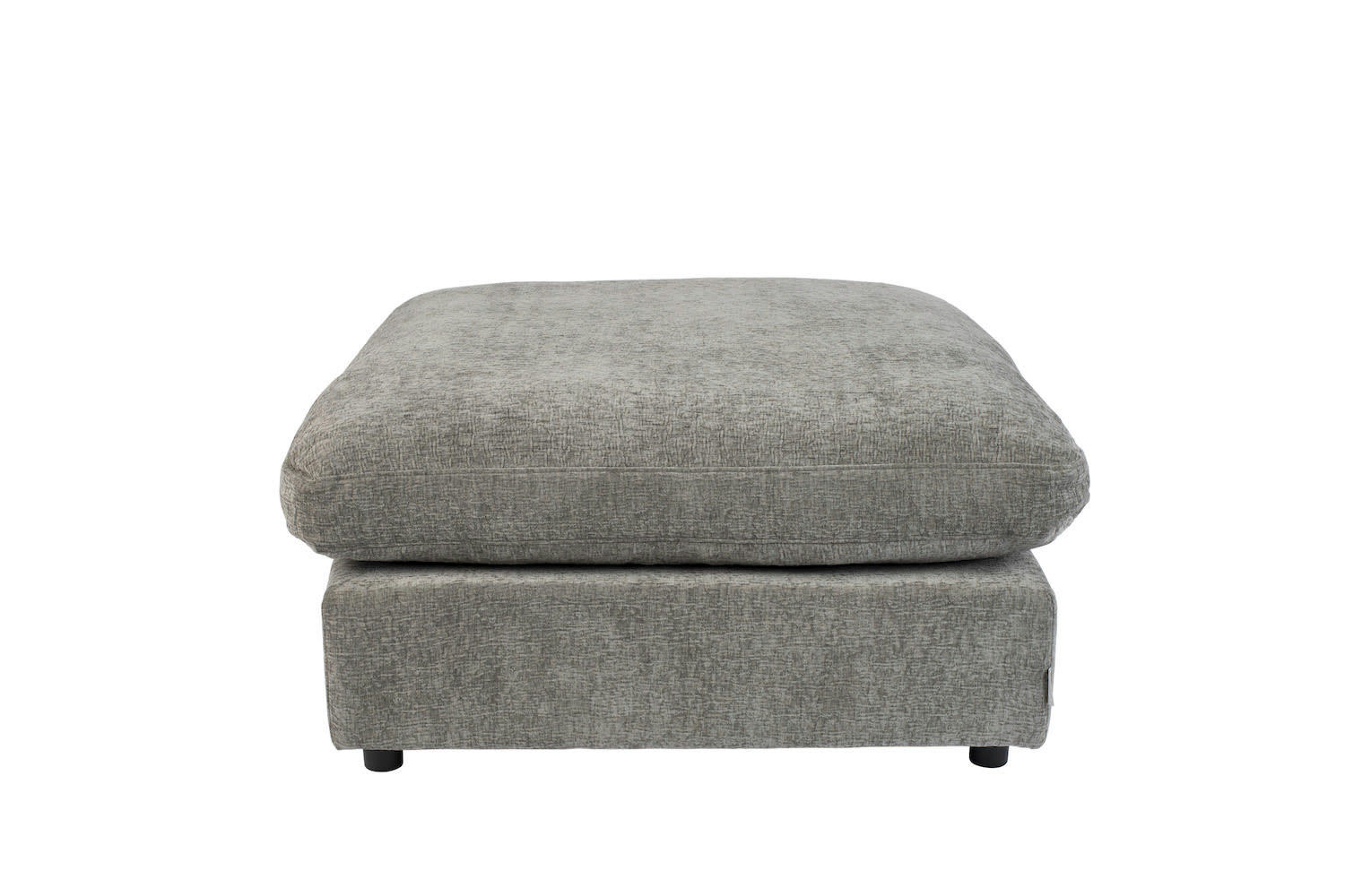 SENSE - Pouf en tissu gris  L 92