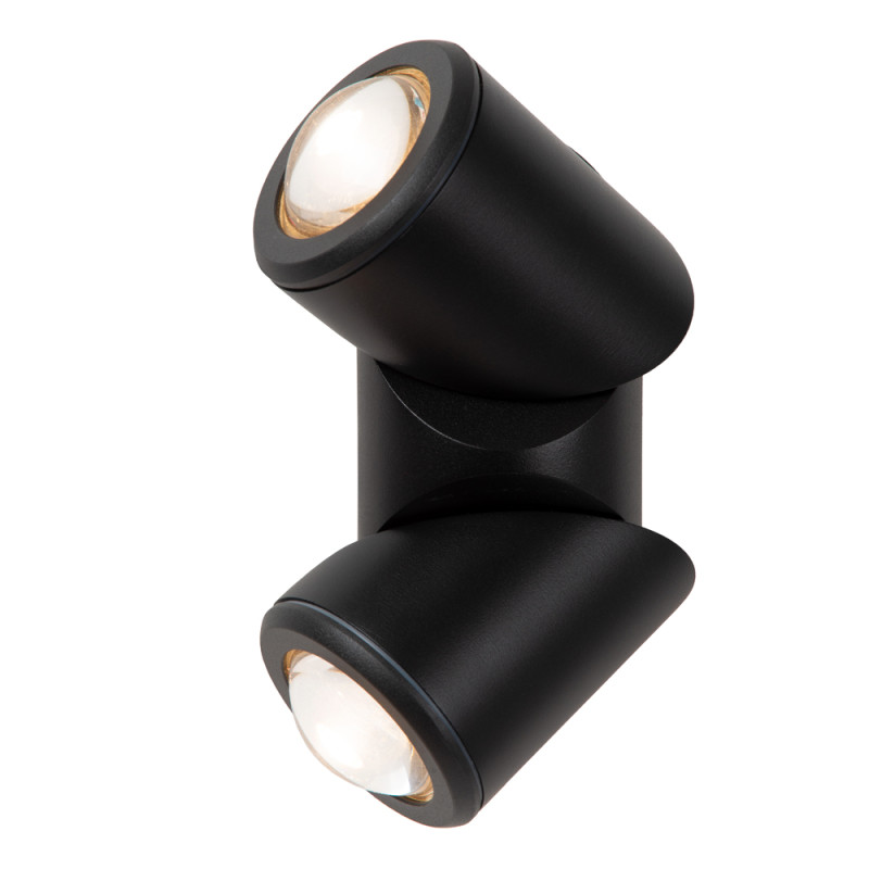 Applique extérieure LED Erin noire 2 x 5 W LUCIDE