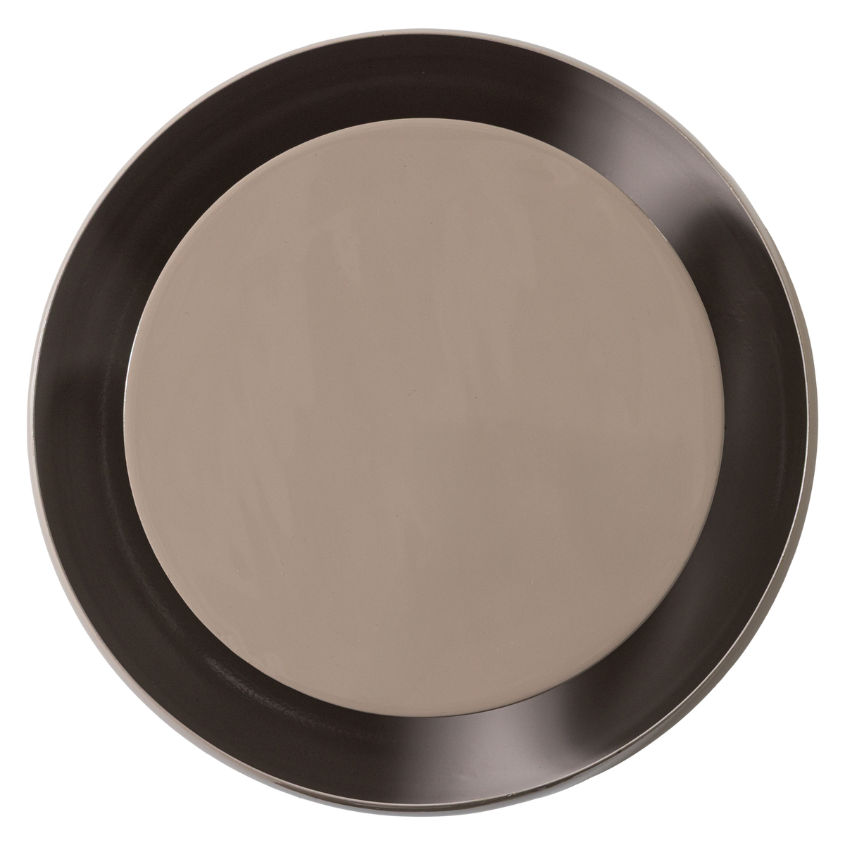 WOOOD wandlamp rond Gloomy - Metaal - Zand - 30x30x13