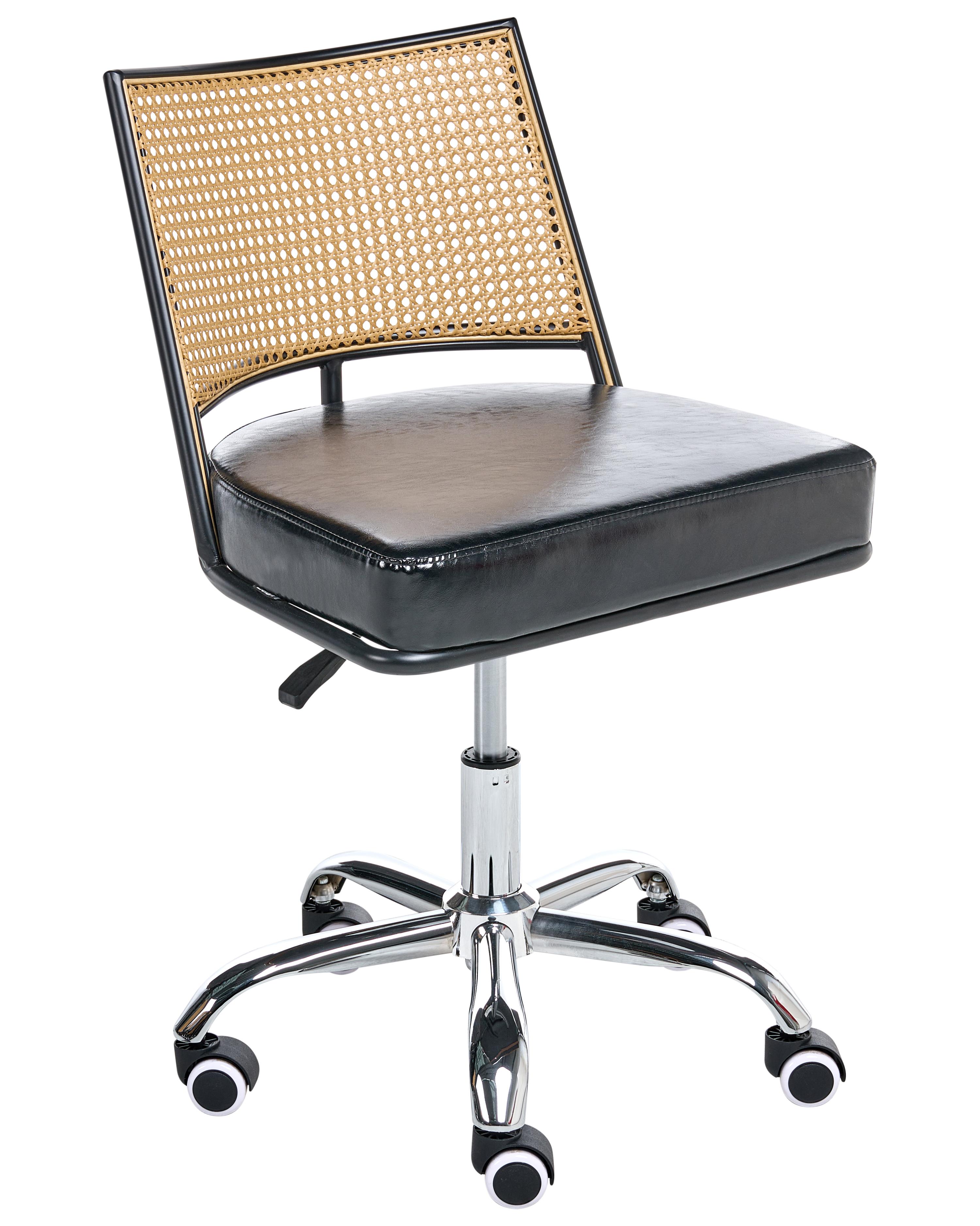Desk Chair NOME Faux Leather Black