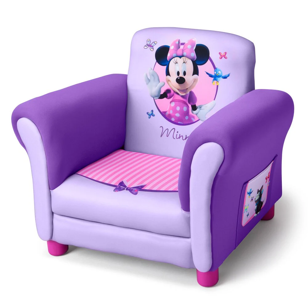 Delta Minnie Mouse Purple Upholstered Children's Chair