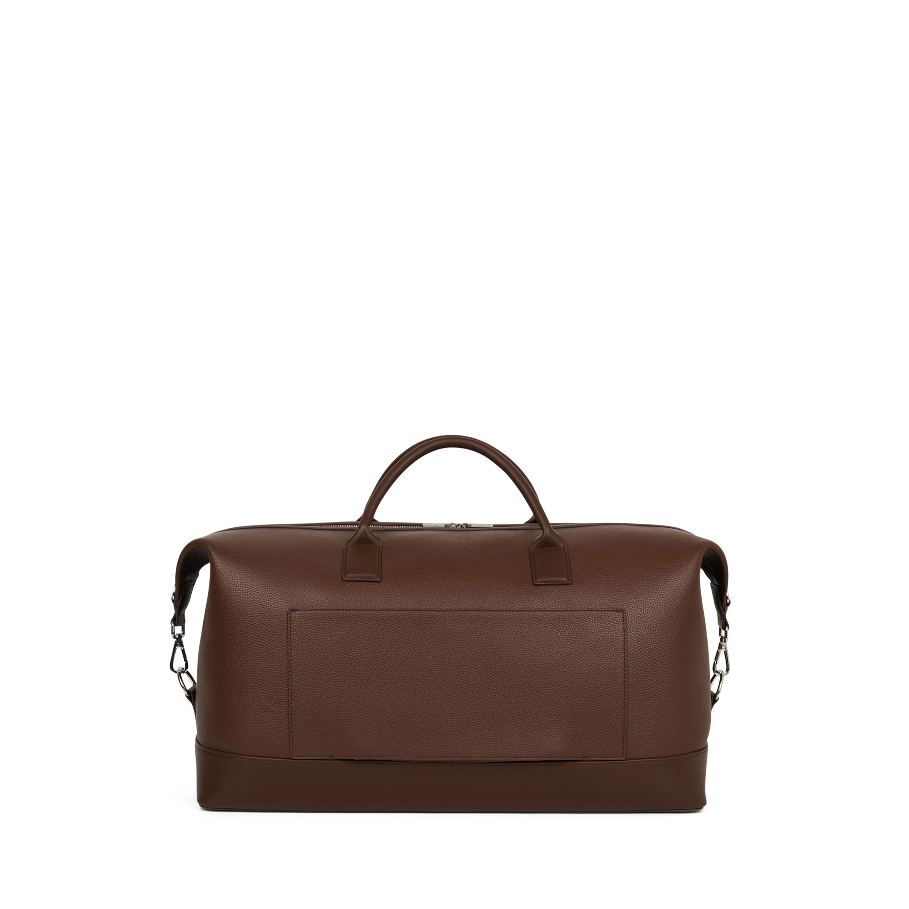 The June – Chocolate Large Vegan Leather Travel Tote
