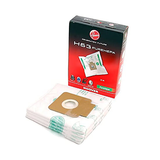 Boîte de 4 sacs pure Hepa H63 (36620-52201) pour Aspirateur HOOVER