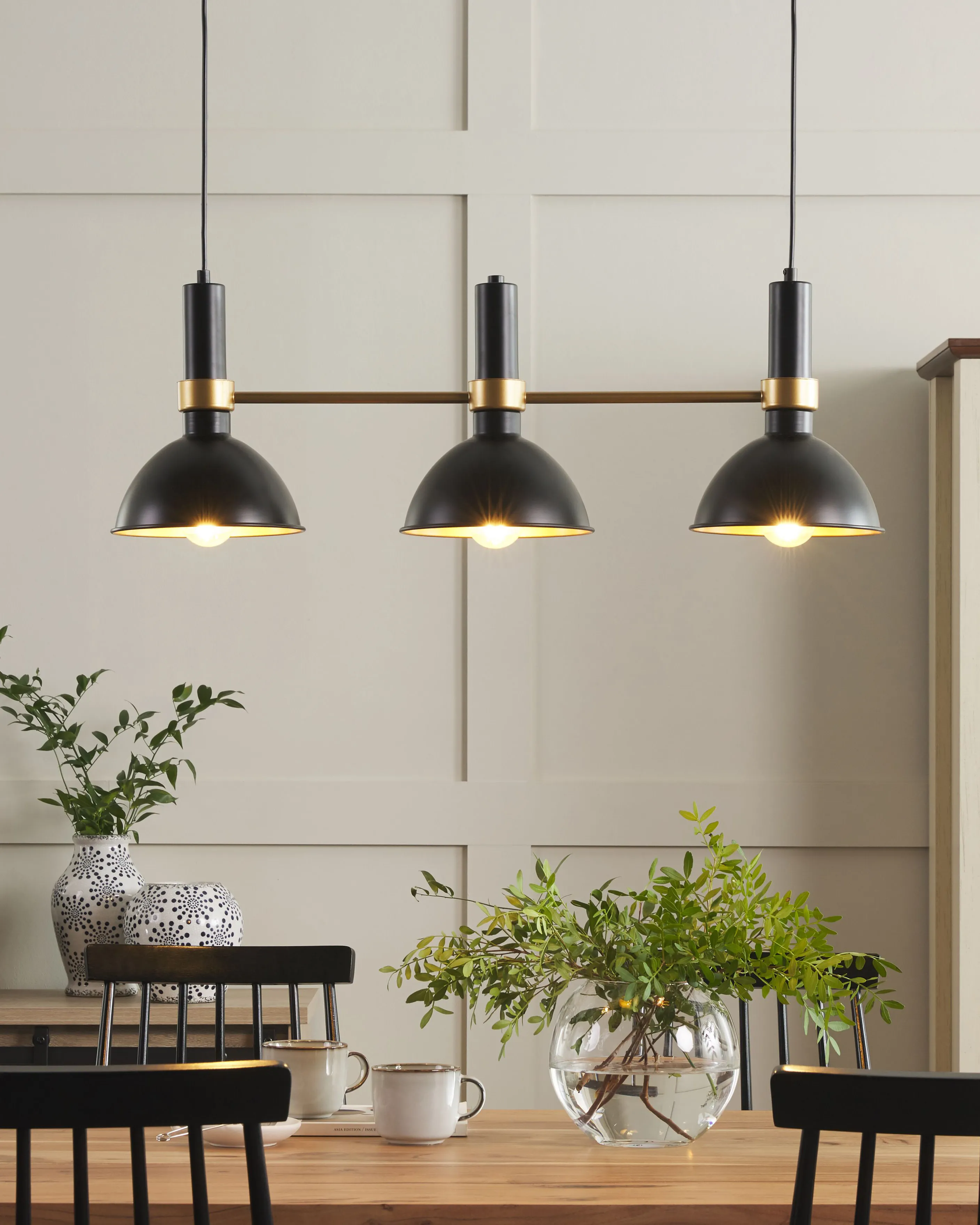 Pendant Lamp BELES Metal Black