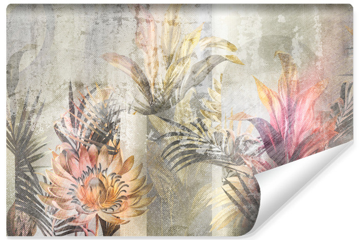 Fototapeta Liście W Stylu Vintage 90x60cm