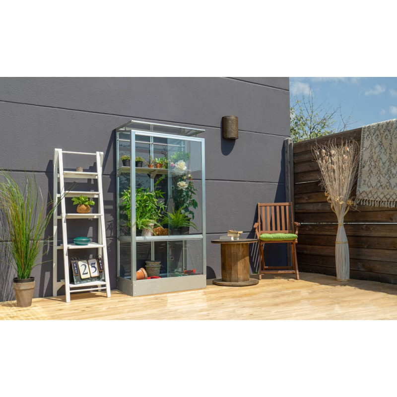 Serre de balcon en verre Stad aluminium anodisé 0,35 m² VITAVIA