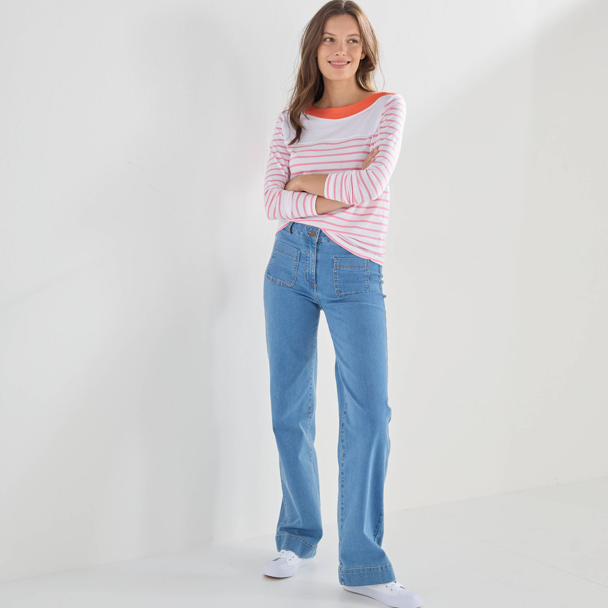 T-shirt rayé manches longues