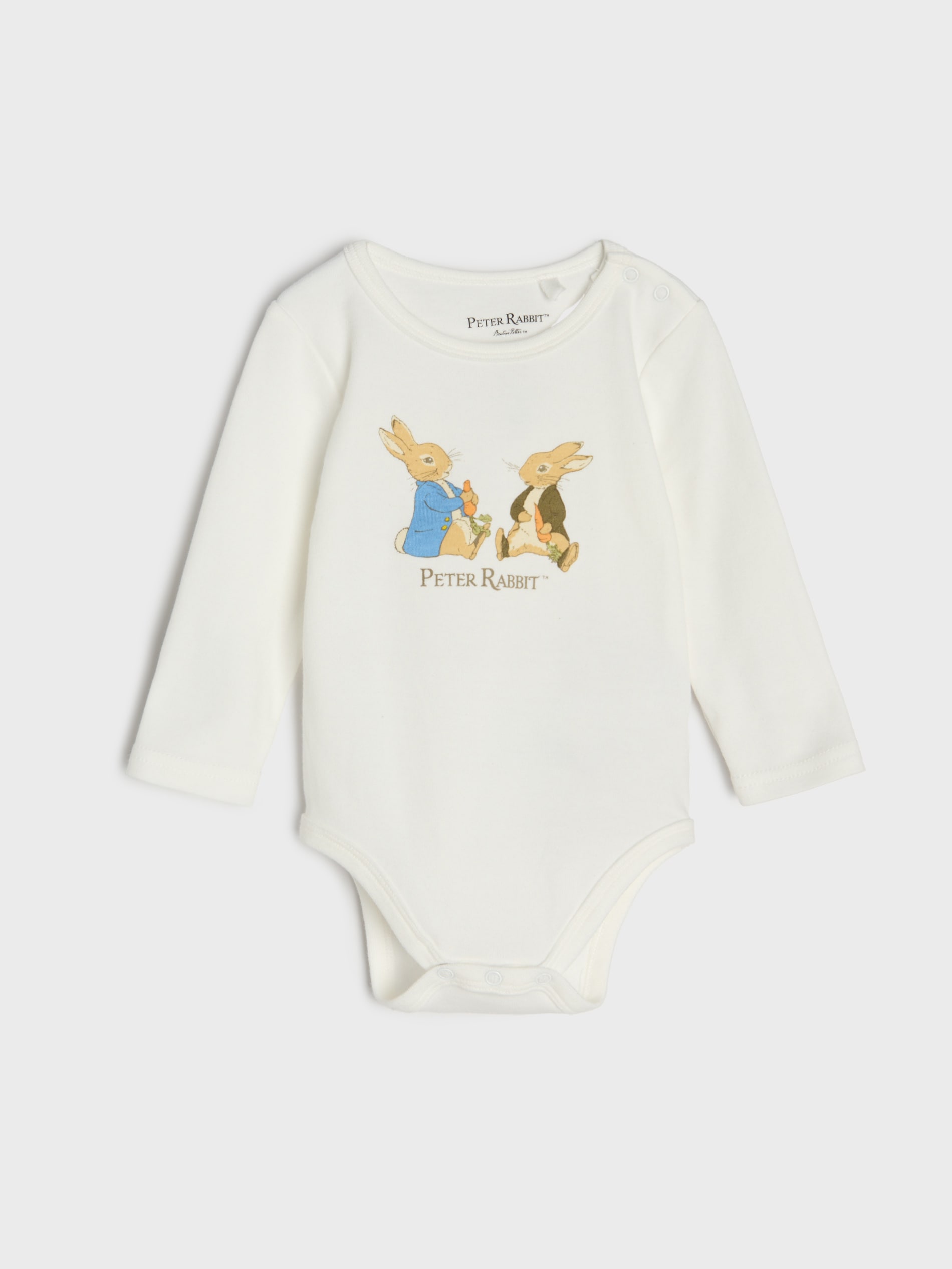 Bawełniane body z nadrukiem Peter Rabbit