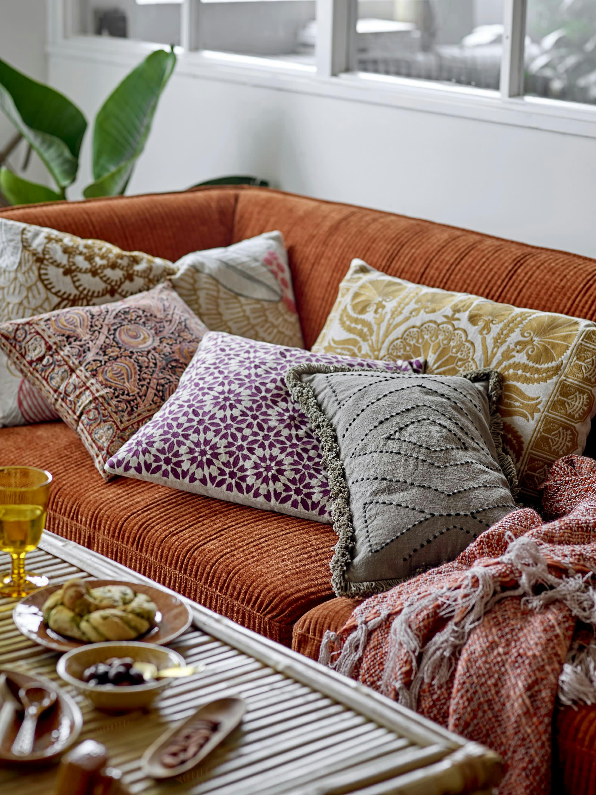 NILL - Coussin en coton vert 40x40 cm