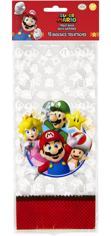 Super Mario Bros. Treat Bags, 16-pk