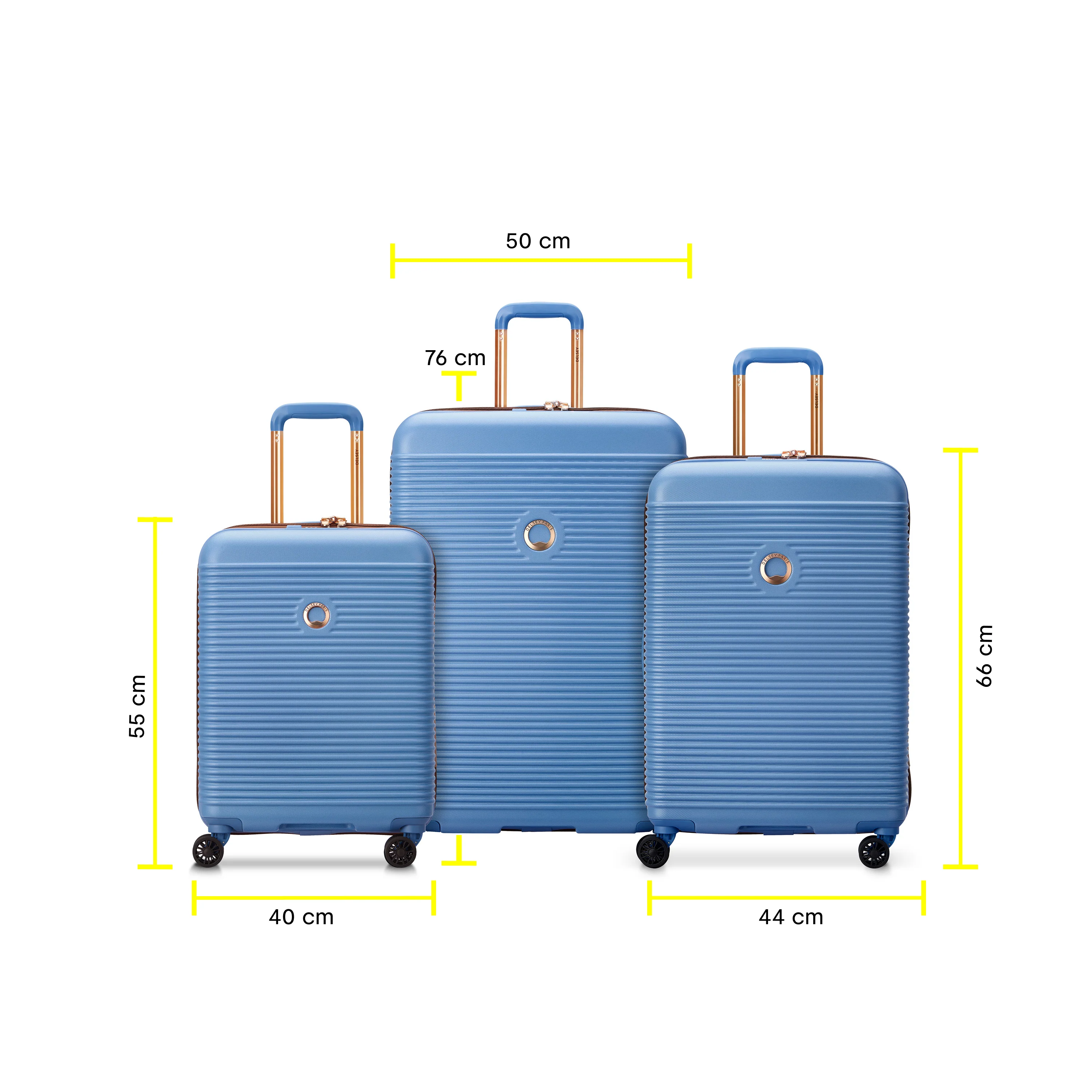 FREESTYLE - Set 3 Valises (L-76cm) (M-66cm) (S-55cm)