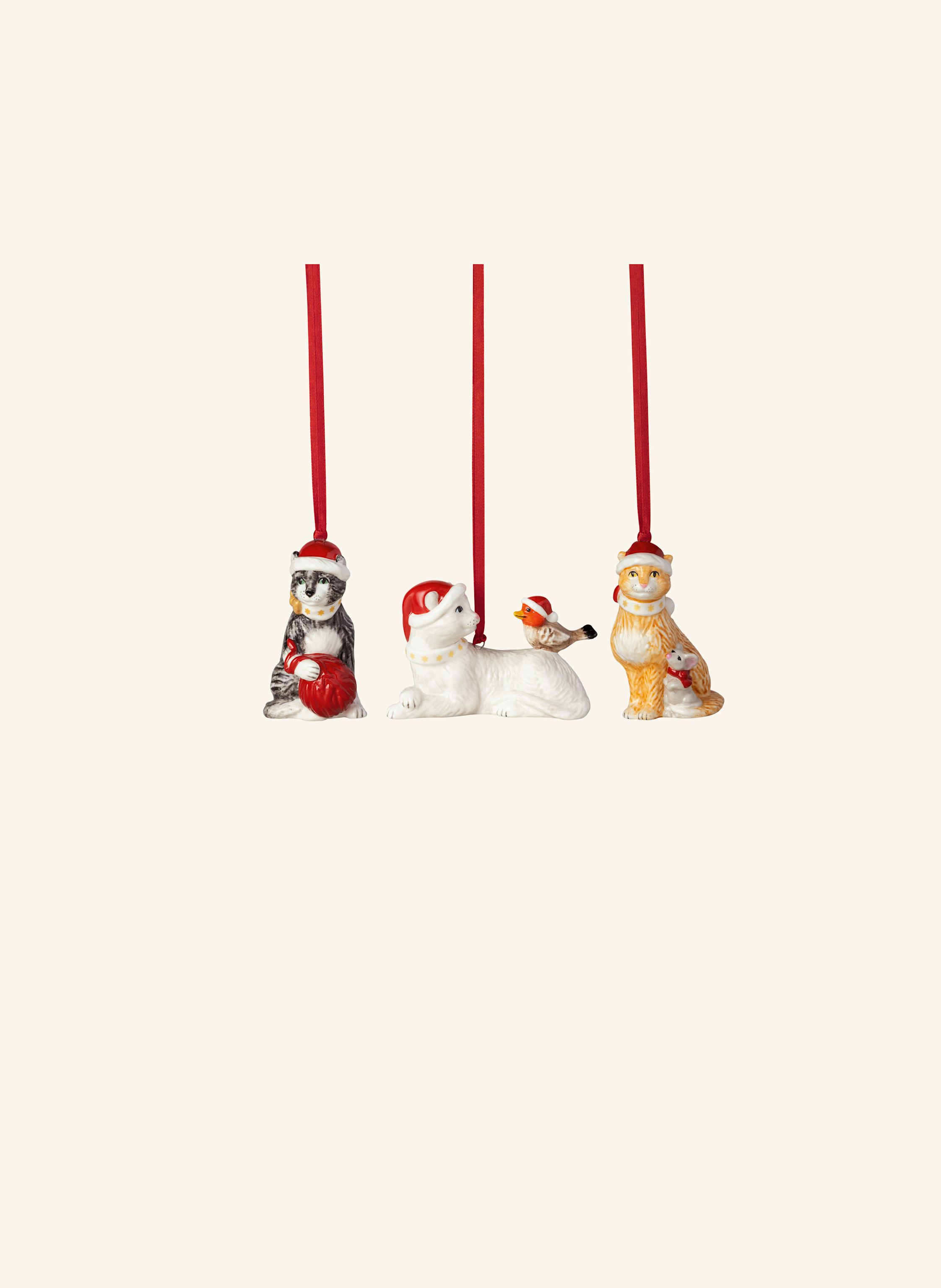 Villeroy & Boch Ornamente Katzen, 3-teilig NOSTALGIC ORNAMENTS