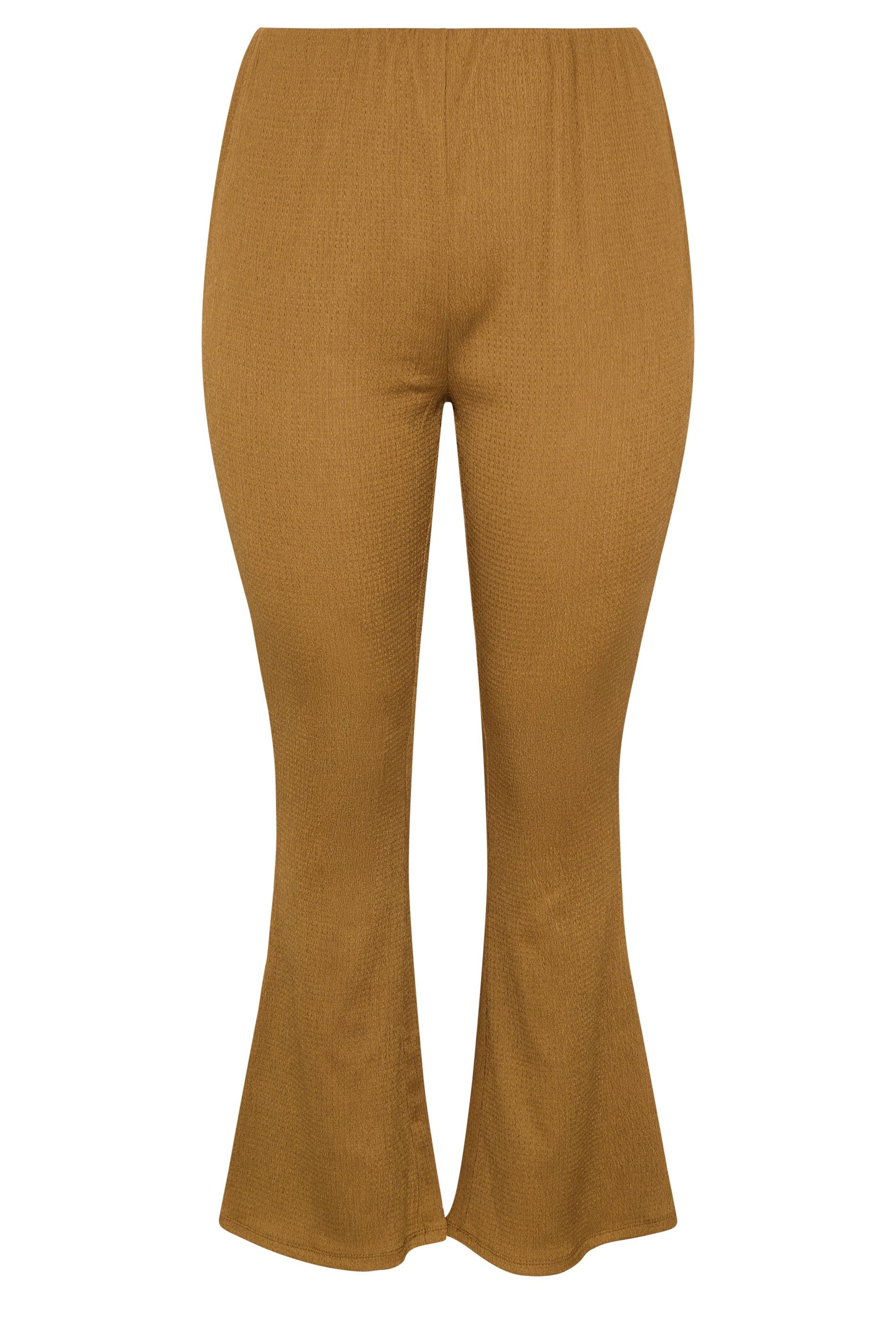 Yours Textured Wide Leg Trousers