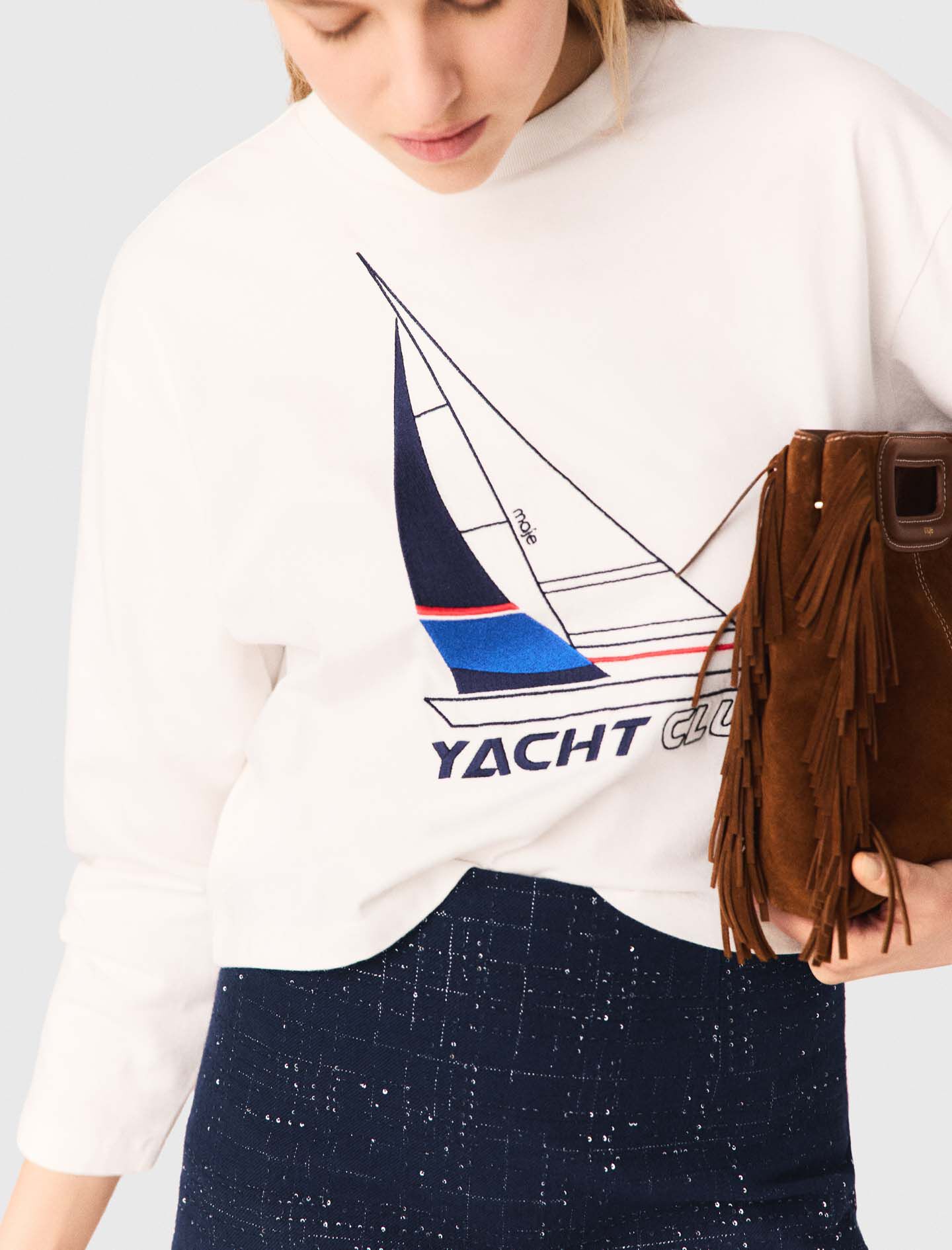 Tee-shirt avec imprimé bateau