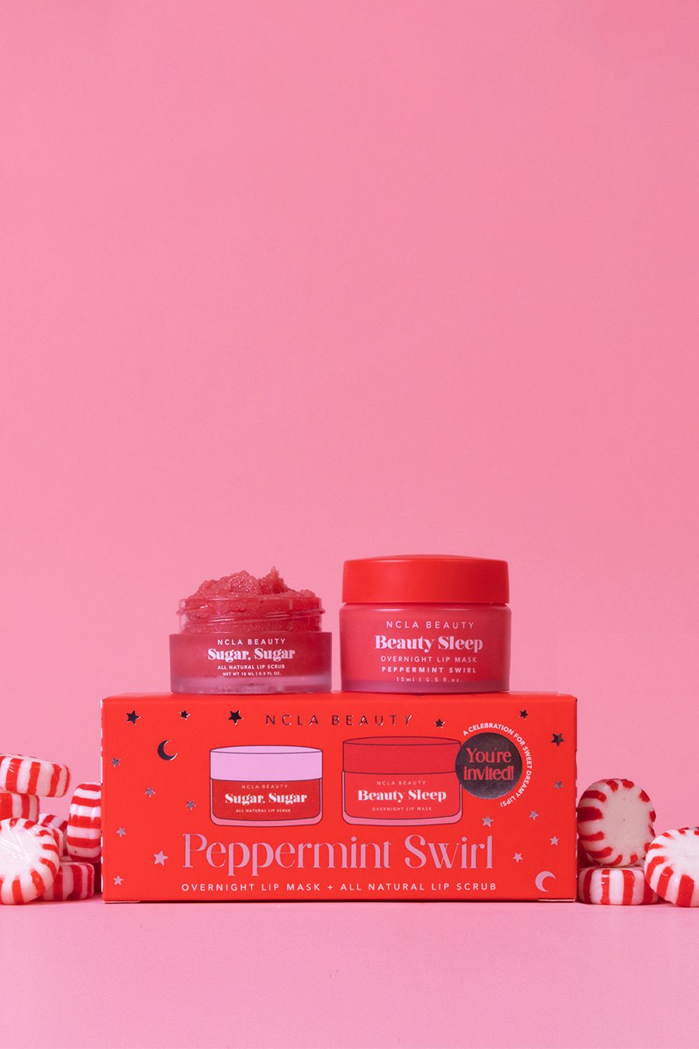 NCLA Slumber Party Lip Set - Peppermint Swirl 30ml