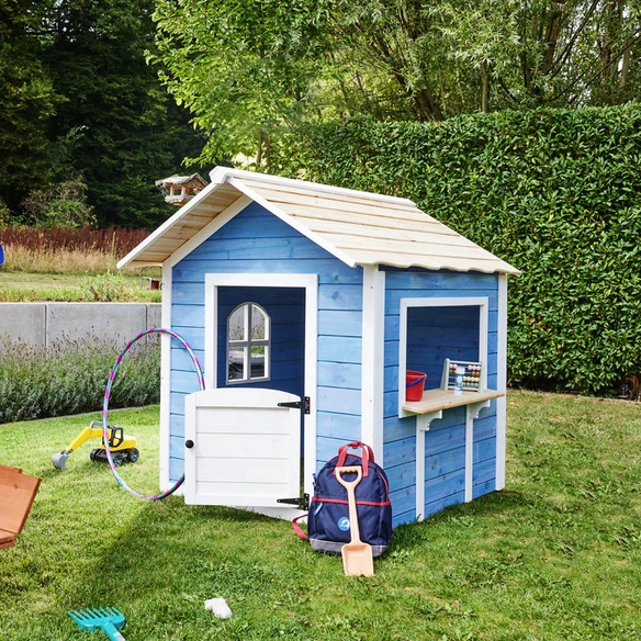 Spielhaus, BxHxT: 118,2 x 132,5 x 111 cm, blau
