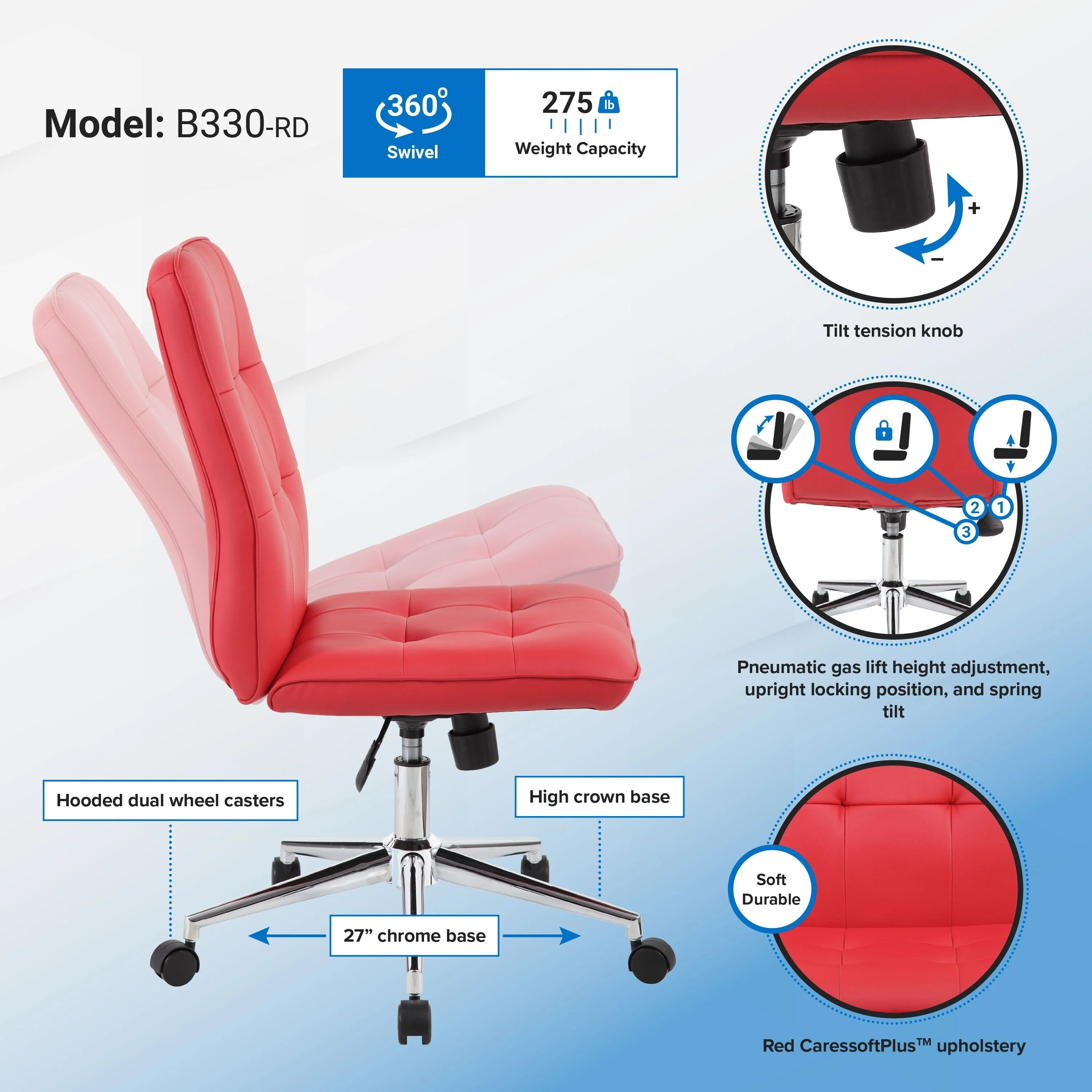 Porch & Den Reedy Modern Ergonomic Office Chair