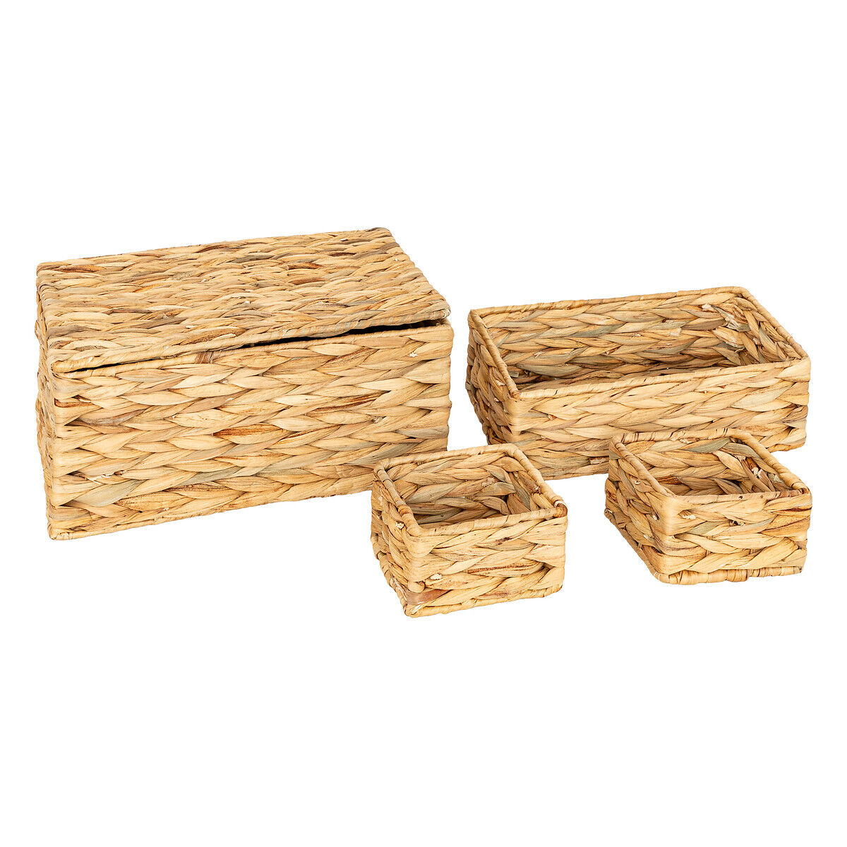 Conjunto De 4 Cestos Em Vime Lia Jacinthe