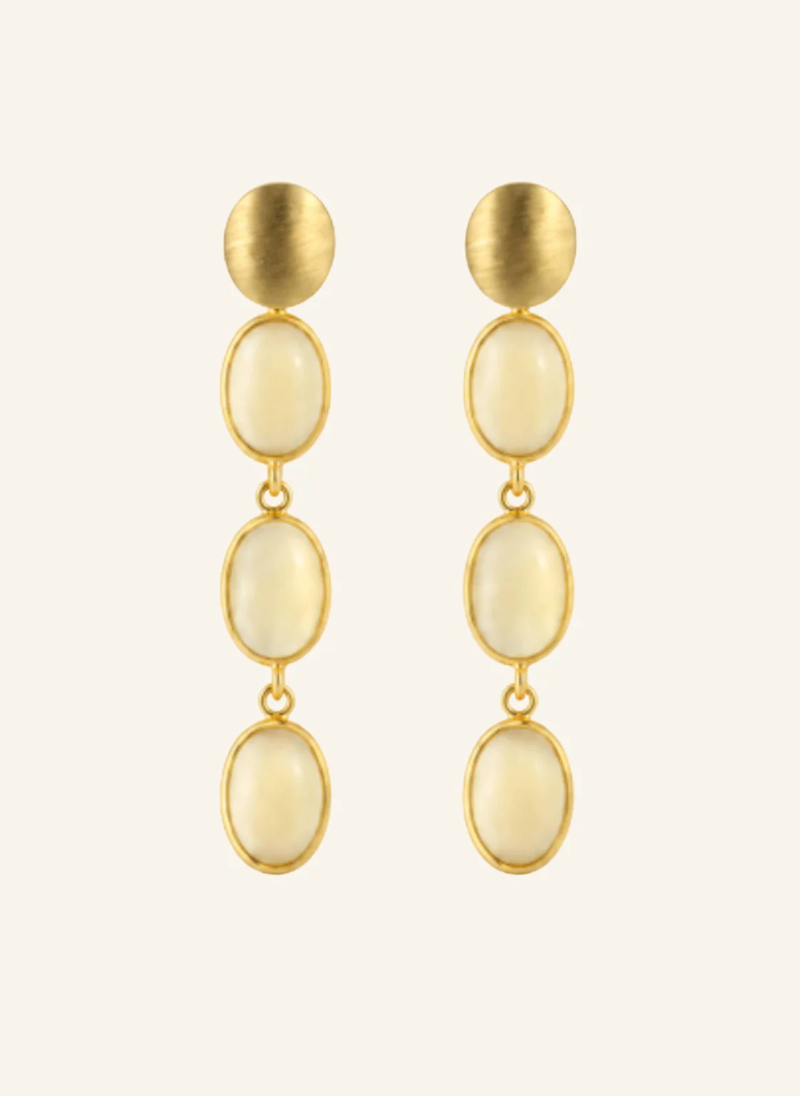 LOTT.gioielli 101400002614 APRIL CE QU THREE FRAMED STONES WAX MIX by GLAMBOU